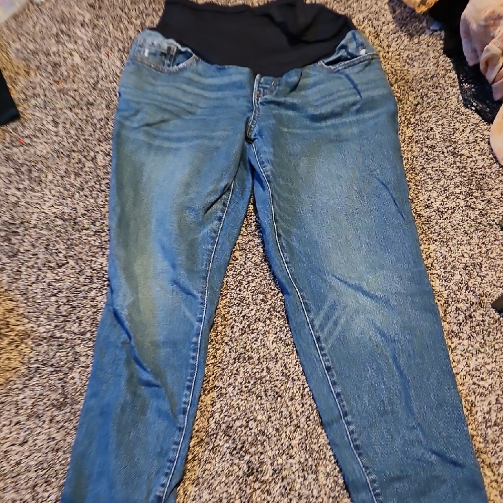 Women's Blue Maternity Jeans